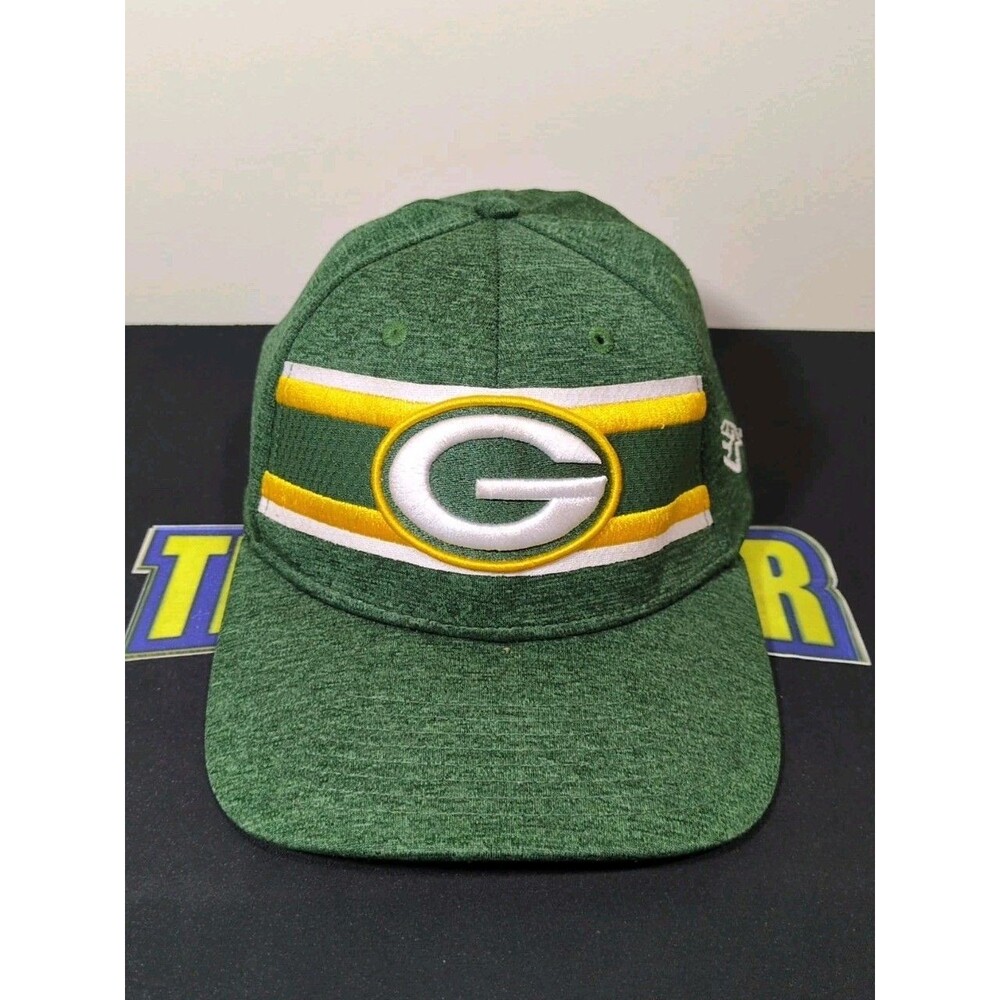 New Era Green Bay Packers On Field Stretch Fit Men Small/Medium NFL Hat